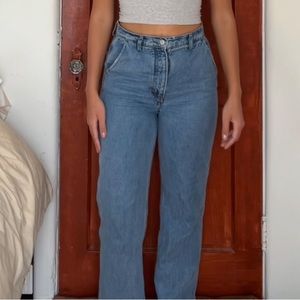 Reformation Wide Leg Denim